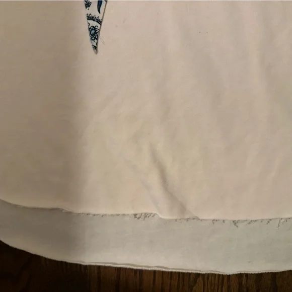 DAVI & DANI Cream Hoodie with Patterned Scarf Drawstrings - Picture 7 of 7